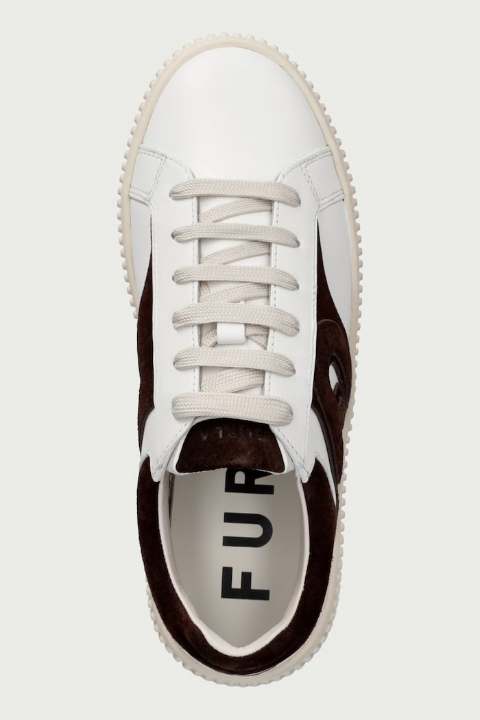 Sky Lace-Up sneakersy damskie skórzane Furla YM55FKY.BX3712.5289S beżowy