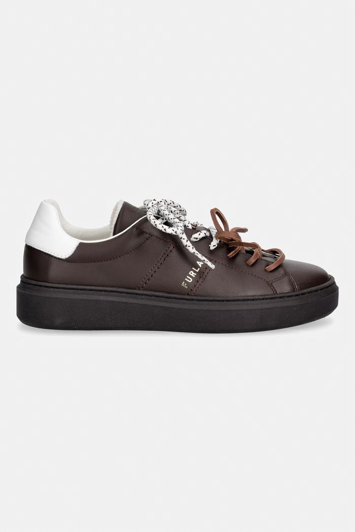Furla Hype sneakersy damskie skórzane YM49HYP.BX3477.5303S brązowy AW26