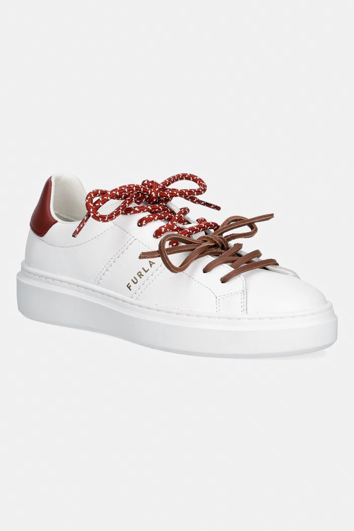 Furla Hype sneakersy damskie skórzane biały YM49HYP.BX3477.5302S