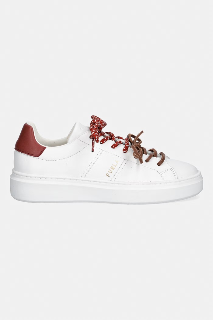 Furla Hype sneakersy damskie skórzane YM49HYP.BX3477.5302S biały AW26