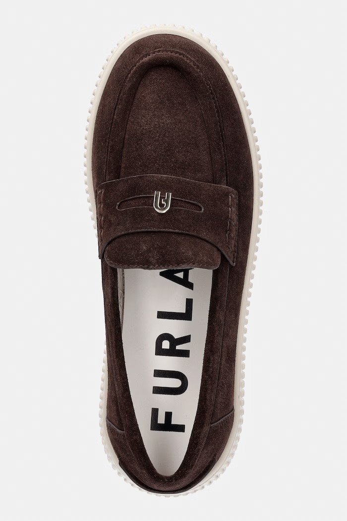 Mokasyny damskie zamszowe Sky Furla YL86FKY.Y61000.2460S brązowy