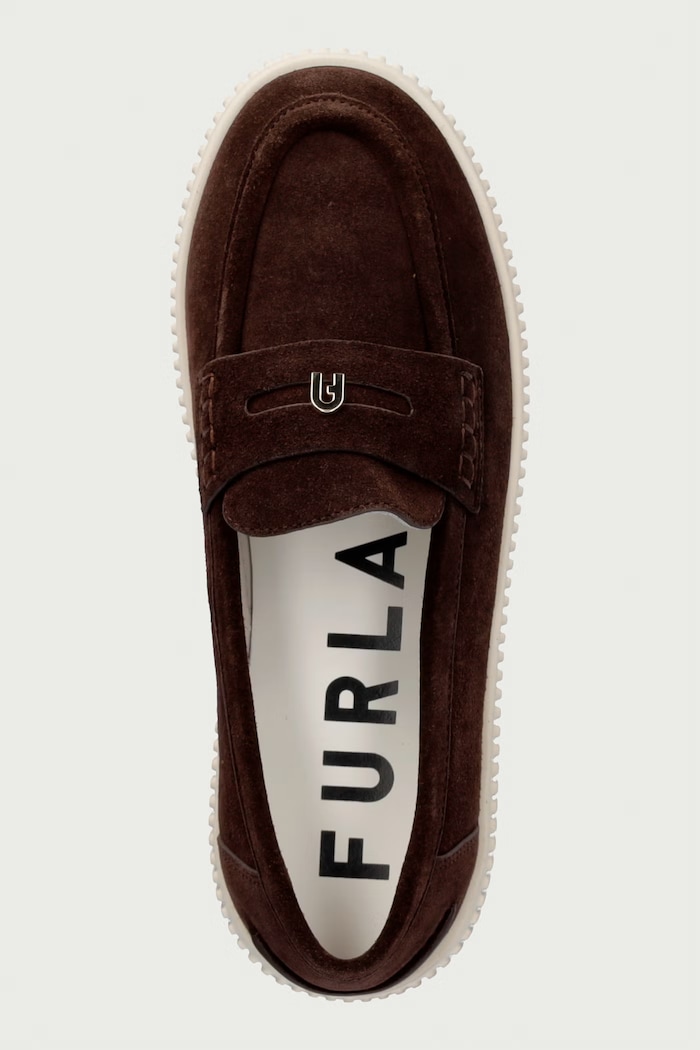 Mokasyny damskie zamszowe Sky Furla YL86FKY.Y61000.2460S brązowy