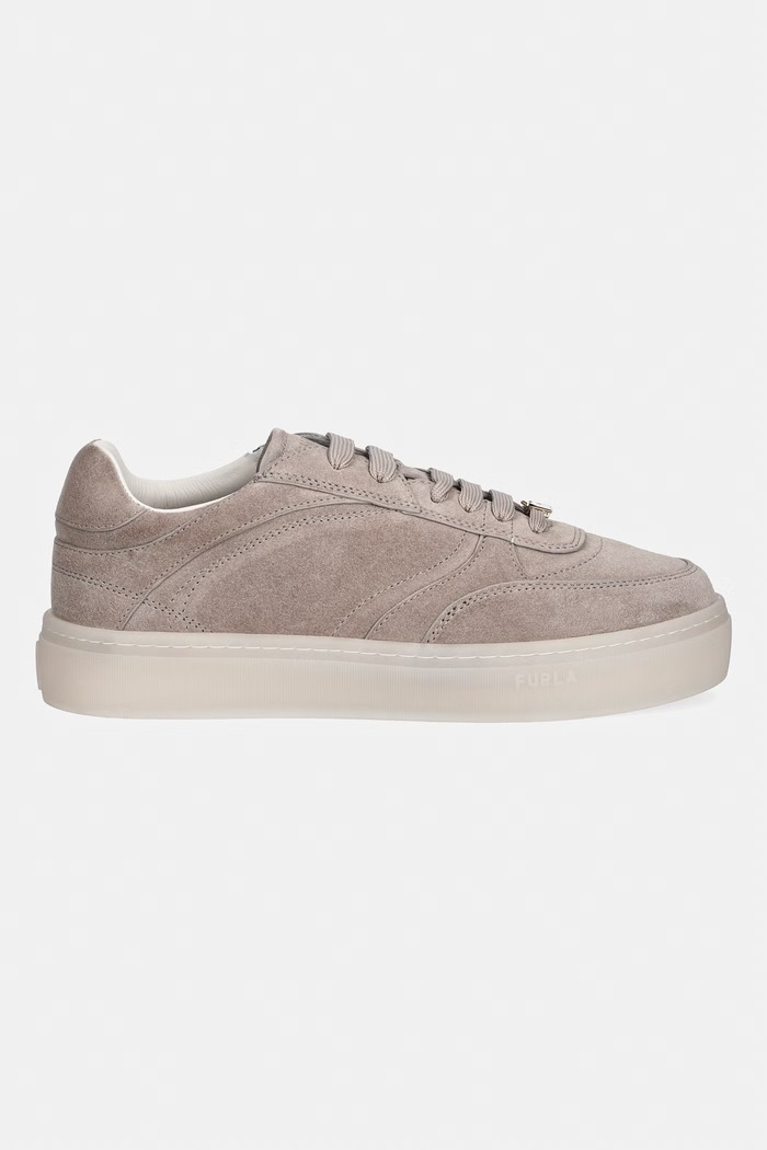 Furla Retro sneakersy damskie zamszowe YK56RET.BX0580.5300S beżowy AW26