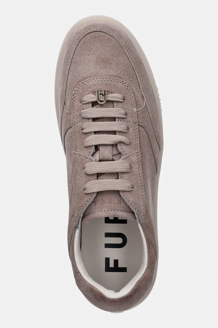 Retro sneakersy damskie zamszowe Furla YK56RET.BX0580.5300S beżowy