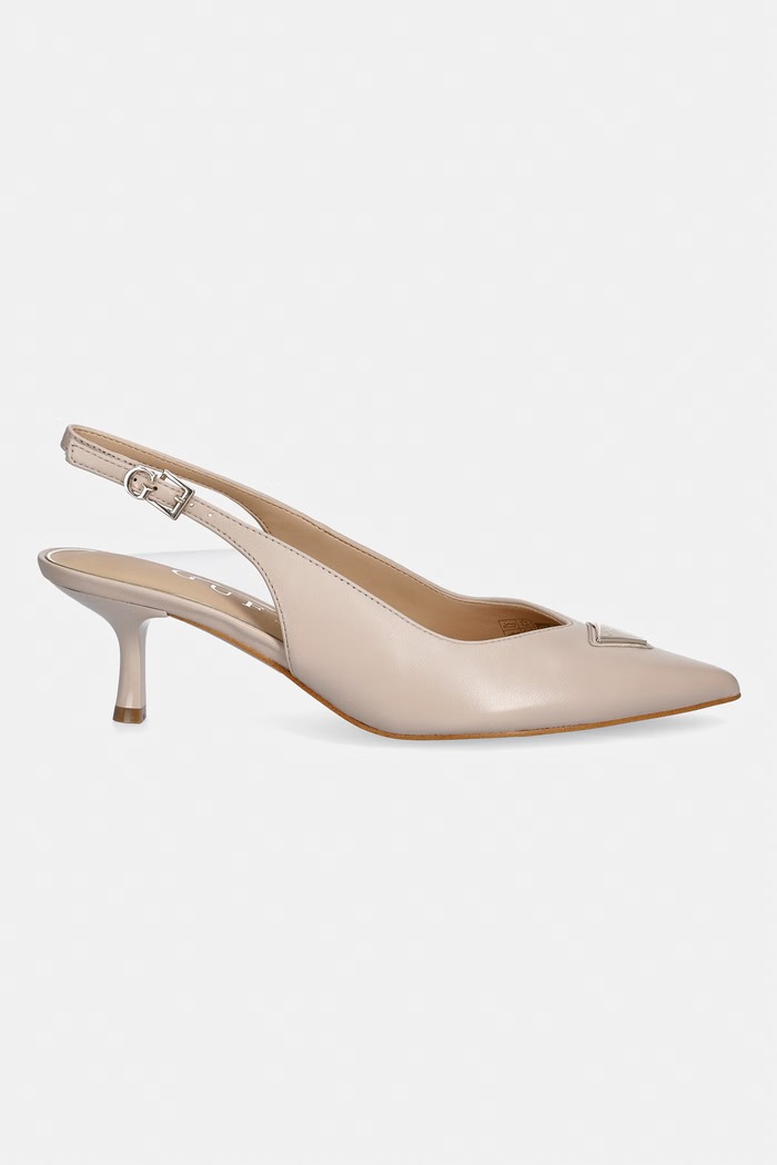 Guess tacchi a spillo in pelle YANNICKE2 FLT2CK.LEA05.NUDE beige AW26