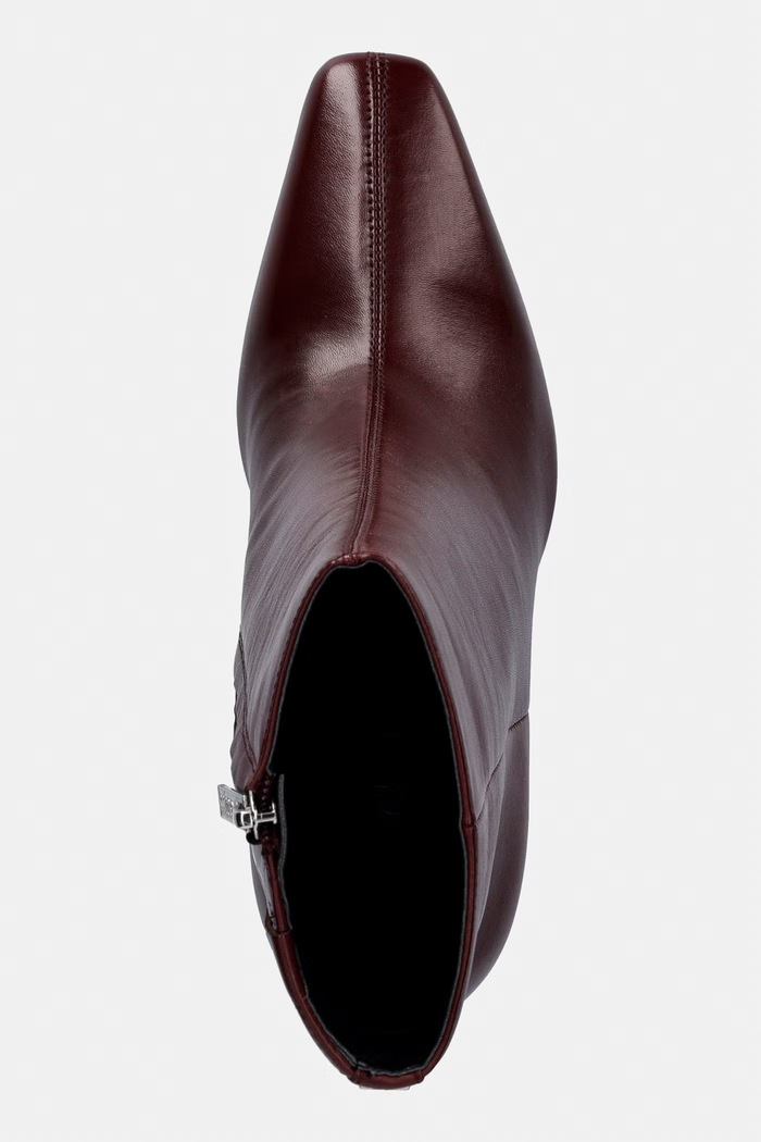 Guess stivali alla caviglia su una spilla da donna in pelle RAFFA granata FLTRFF.LEA10.RED