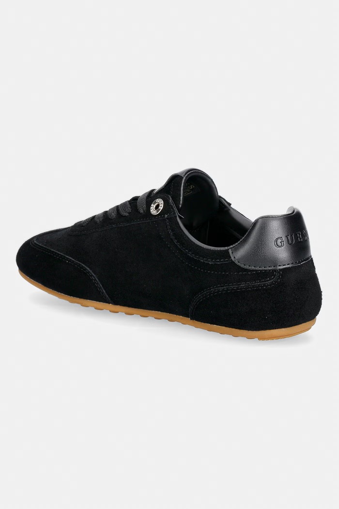 Παπούτσια Guess RELLI sneakers γυναικεία σουέτ FLTREL.SUE12.BLACK μαύρο