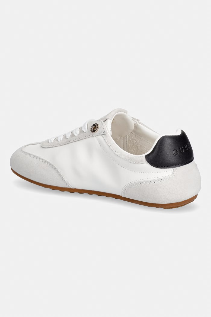 Παπούτσια Guess RELLI sneakers γυναικεία δερμάτινα FLTREL.LEA12.WHITE λευκό