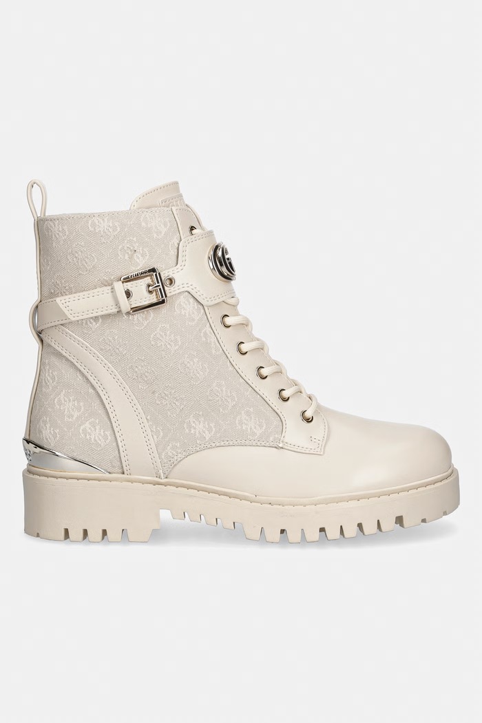 Guess workery na platforme dámske OLANNA2 FLTO2L.FAL10.BEIGE béžová AW26