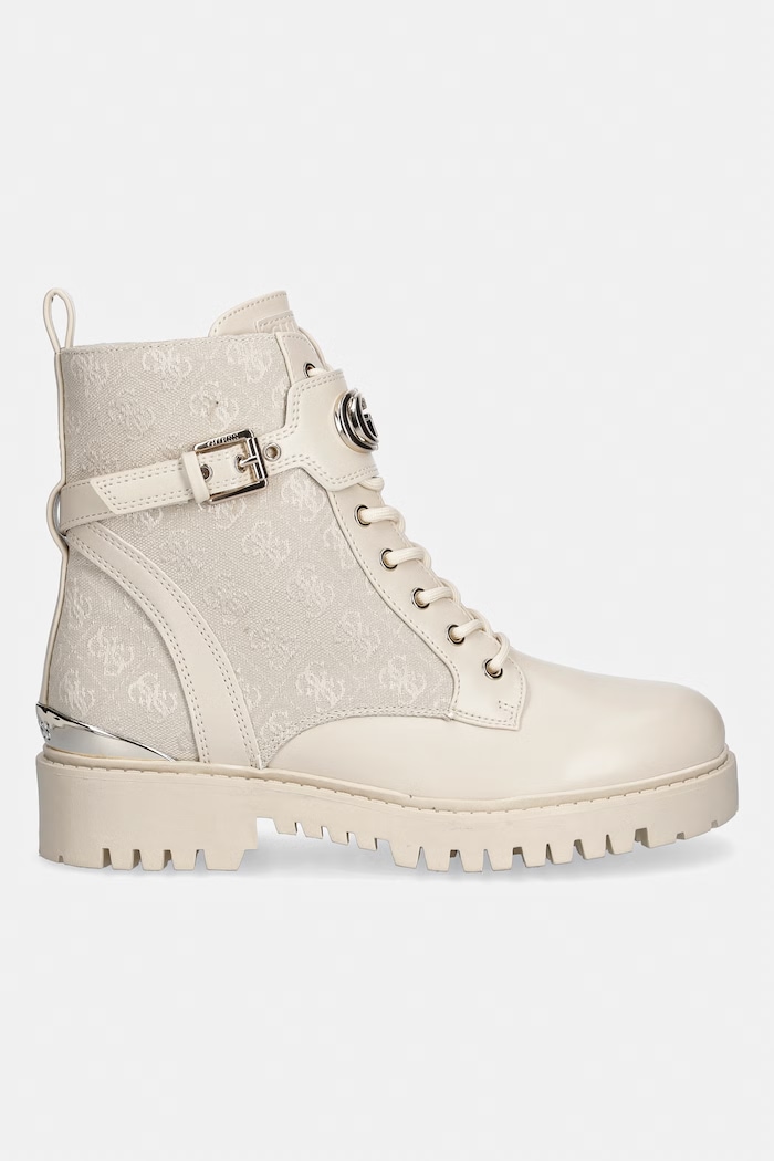 Guess workery na platforme dámske OLANNA2 FLTO2L.FAL10.BEIGE béžová AW26