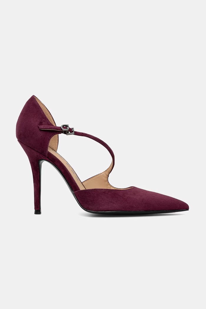 Guess salonarji semiš NAPIPER FLTNAP.SUE08.WINE bordo AW26