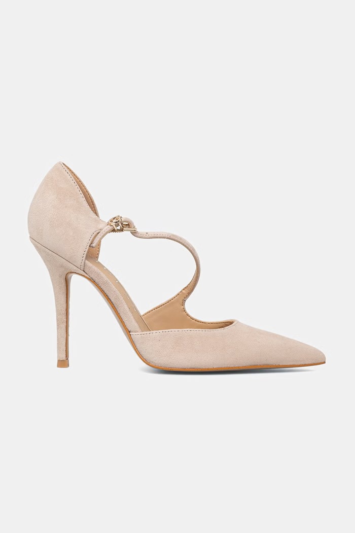 Guess salonarji semiš NAPIPER FLTNAP.SUE08.BEIGE bež AW26