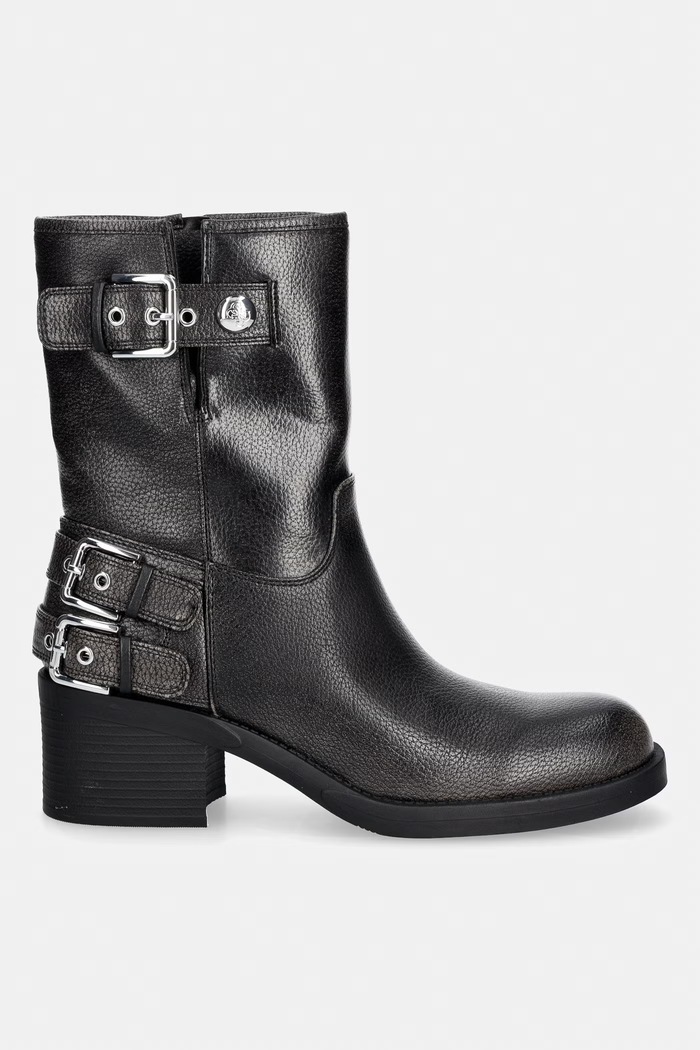 Guess gležnjače s niskom potpeticom za žene MATWELL2 FLTM2W.ELE10.BLKTA crna AW26