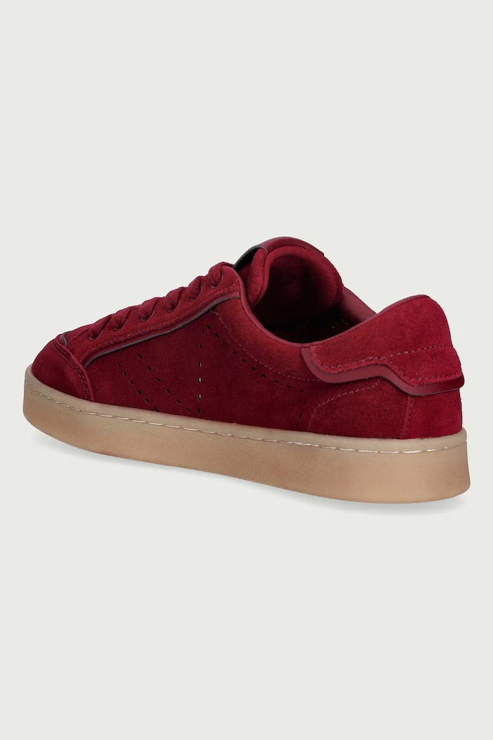 Obuwie Guess JHELL2 sneakersy damskie zamszowe FLTJHE.SUE12.RED bordowy