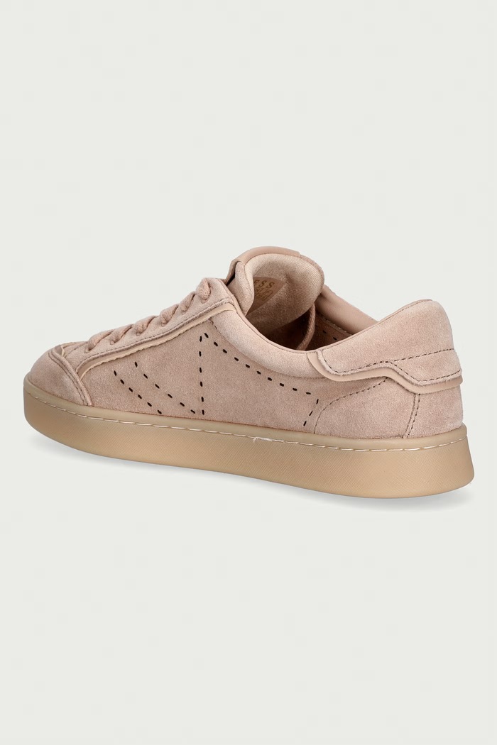 Παπούτσια Guess JHELL2 sneakers γυναικεία σουέτ FLTJHE.SUE12.NUDE μπεζ