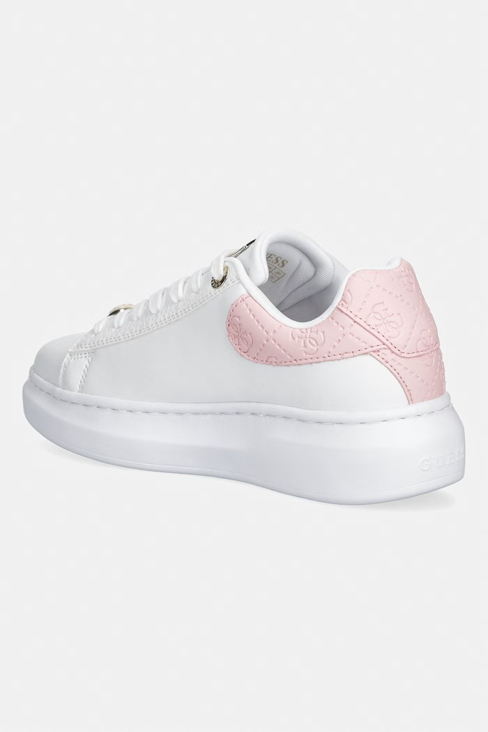Παπούτσια Guess FIREUP sneakers Γυναικεία δερμάτινα FLTFRE.LEA12.WHIPU λευκό