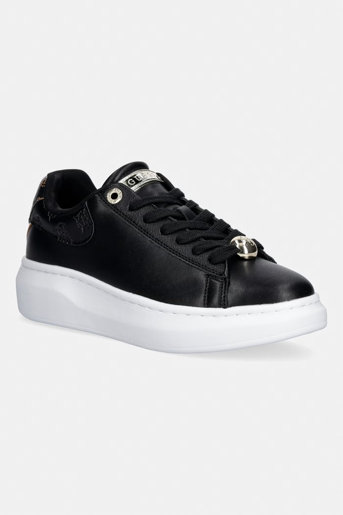 Guess FIREUP tenisky dámske kožené čierna FLTFRE.LEA12.BLACK