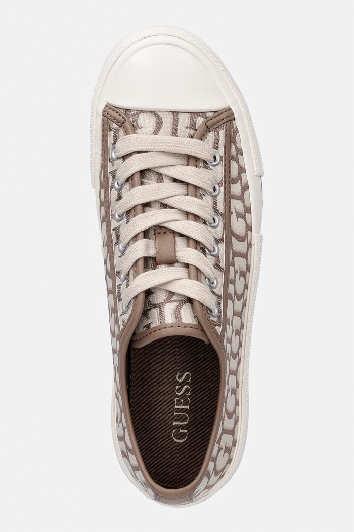 Guess CAREY3 πάνινα sneakers Γυναικεία μπεζ FLTC3Y.FAL12.TAUPE