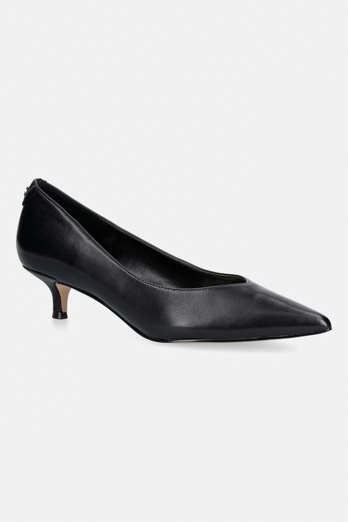 Guess lodičky kožené CASEN čierna FLTCSE.LEA08.BLACK