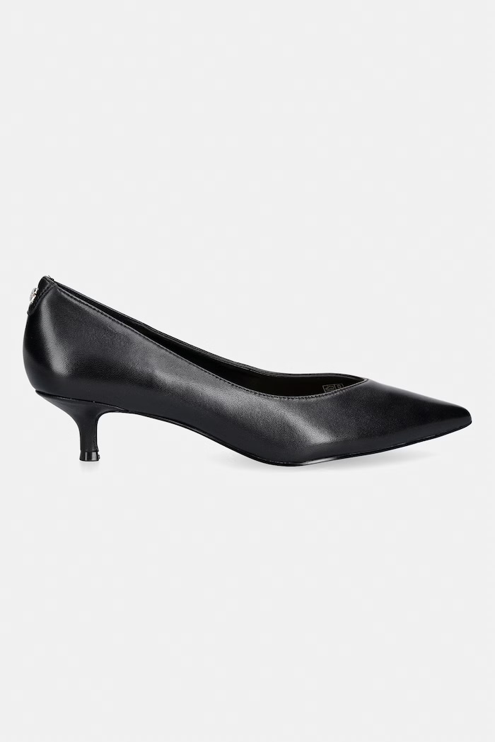 Guess lodičky kožené CASEN FLTCSE.LEA08.BLACK čierna AW26