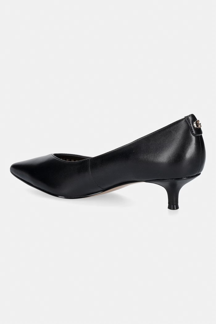 Obuv Guess lodičky kožené CASEN FLTCSE.LEA08.BLACK čierna
