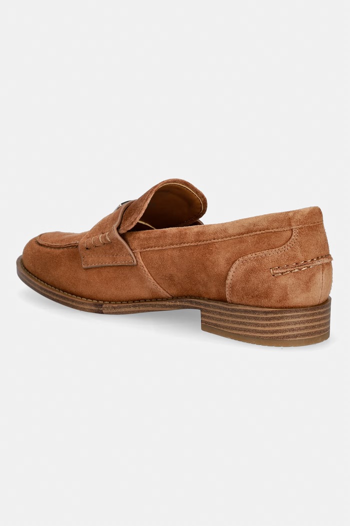 Obuv Guess mokasíny dámske semišové BELISO FLTBSO.SUE14.BROWN hnedá
