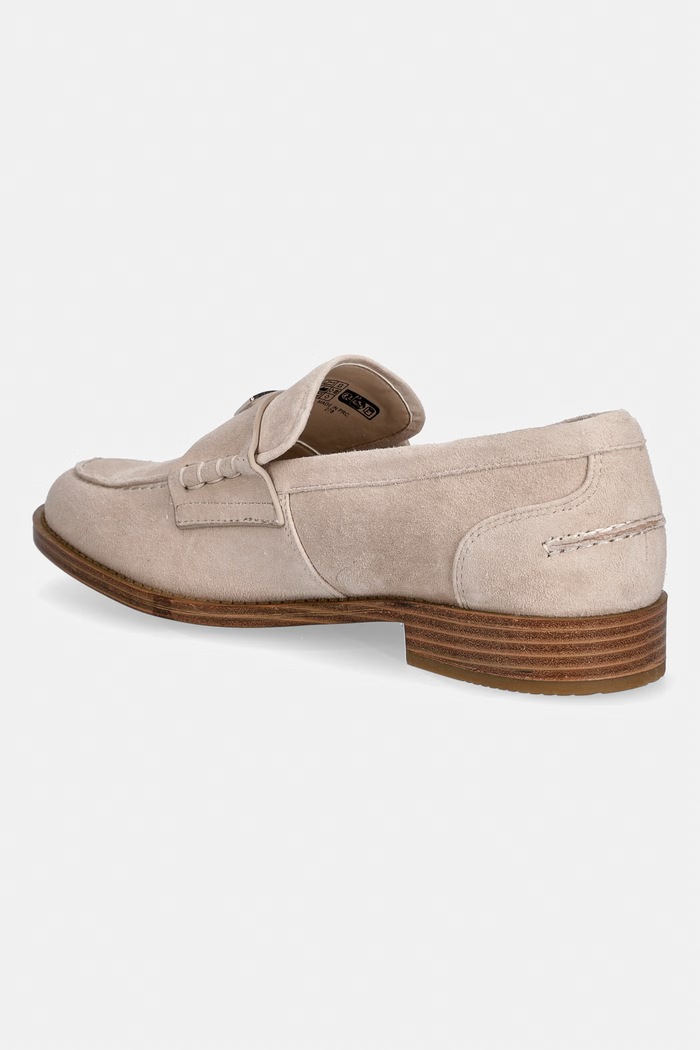 Obuv Guess mokasíny dámske semišové BELISO FLTBSO.SUE14.BEIGE béžová
