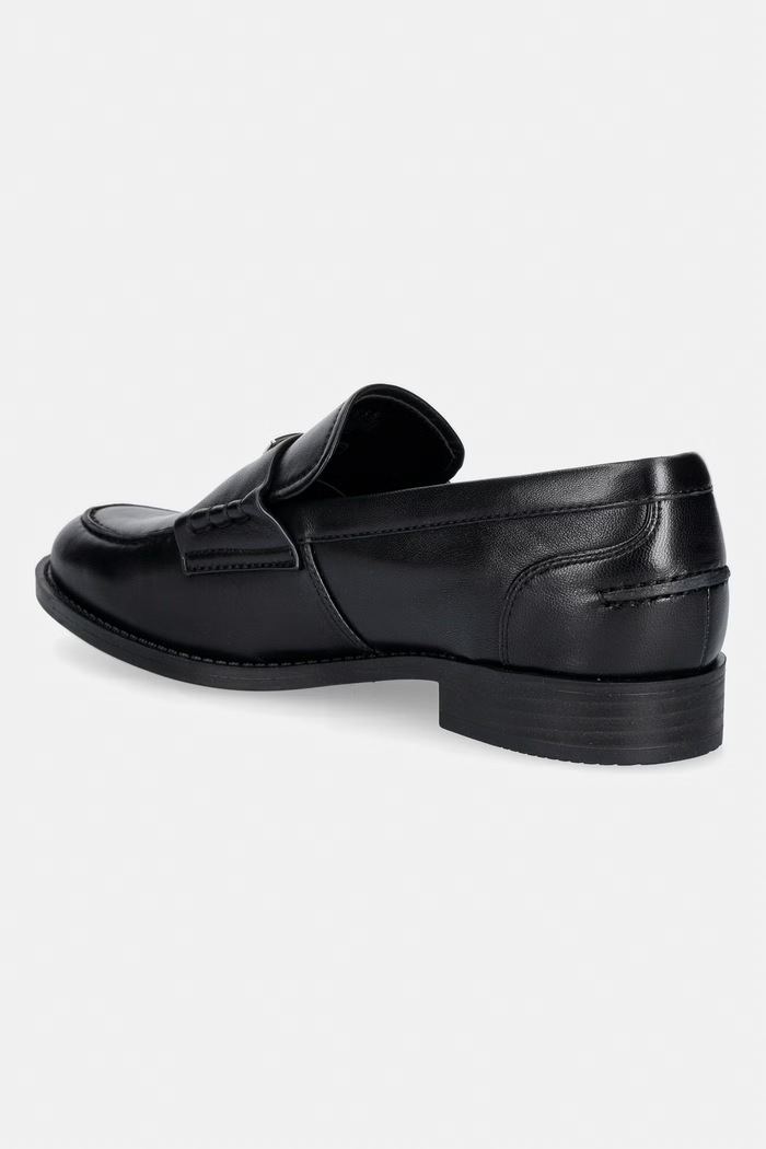 Obuv Guess mokasíny dámske kožené BELISO FLTBSO.LEA14.BLACK čierna