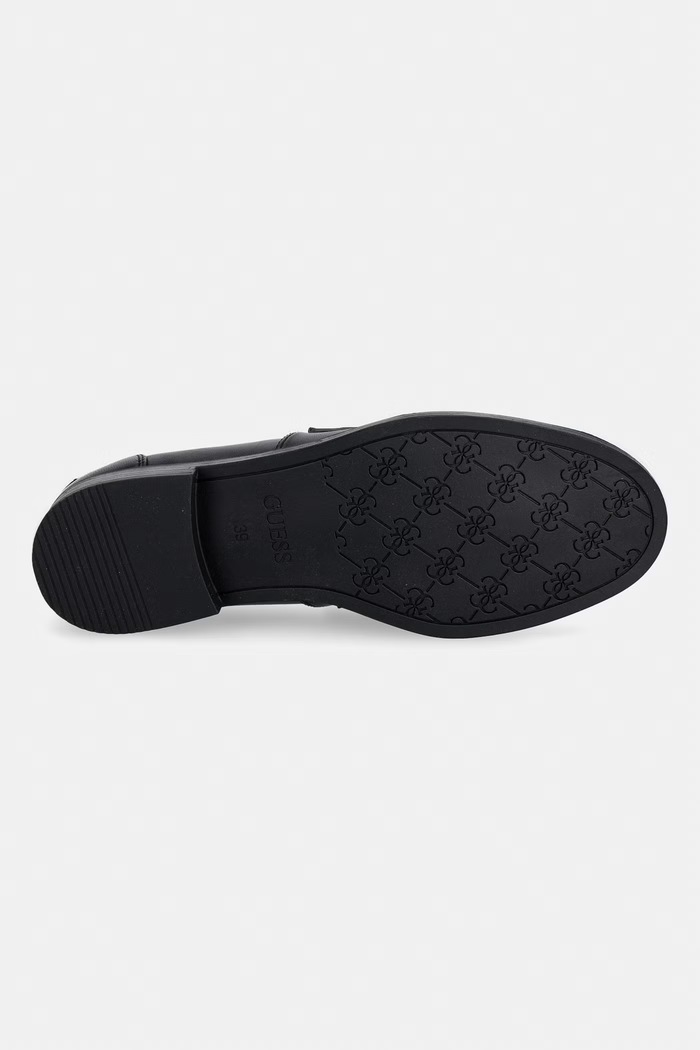 Guess mokasíny dámske kožené BELISO FLTBSO.LEA14.BLACK čierna