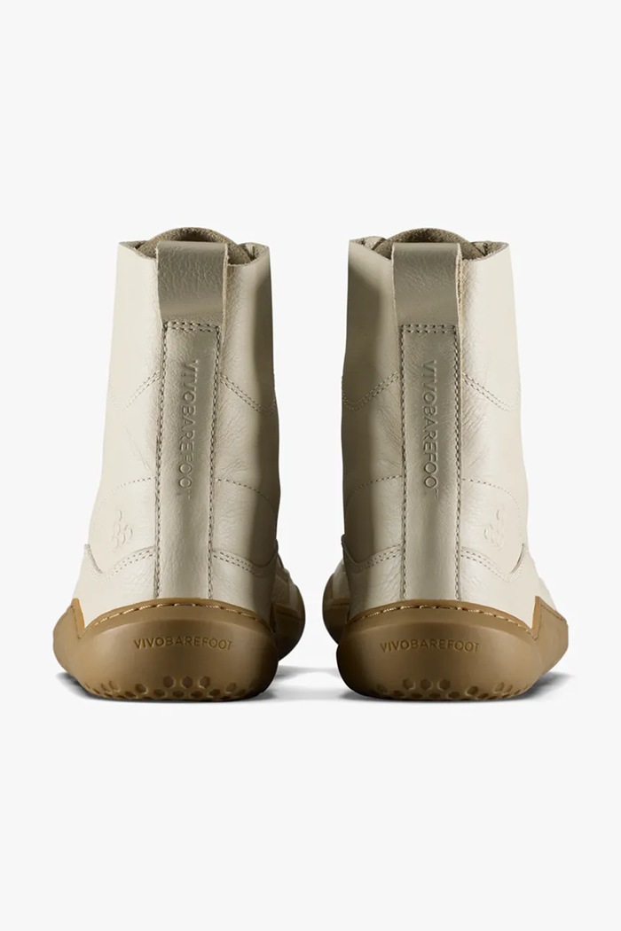 Obuwie Vivobarefoot Botki damskie skórzane GOBI BOOT 205124 beżowy