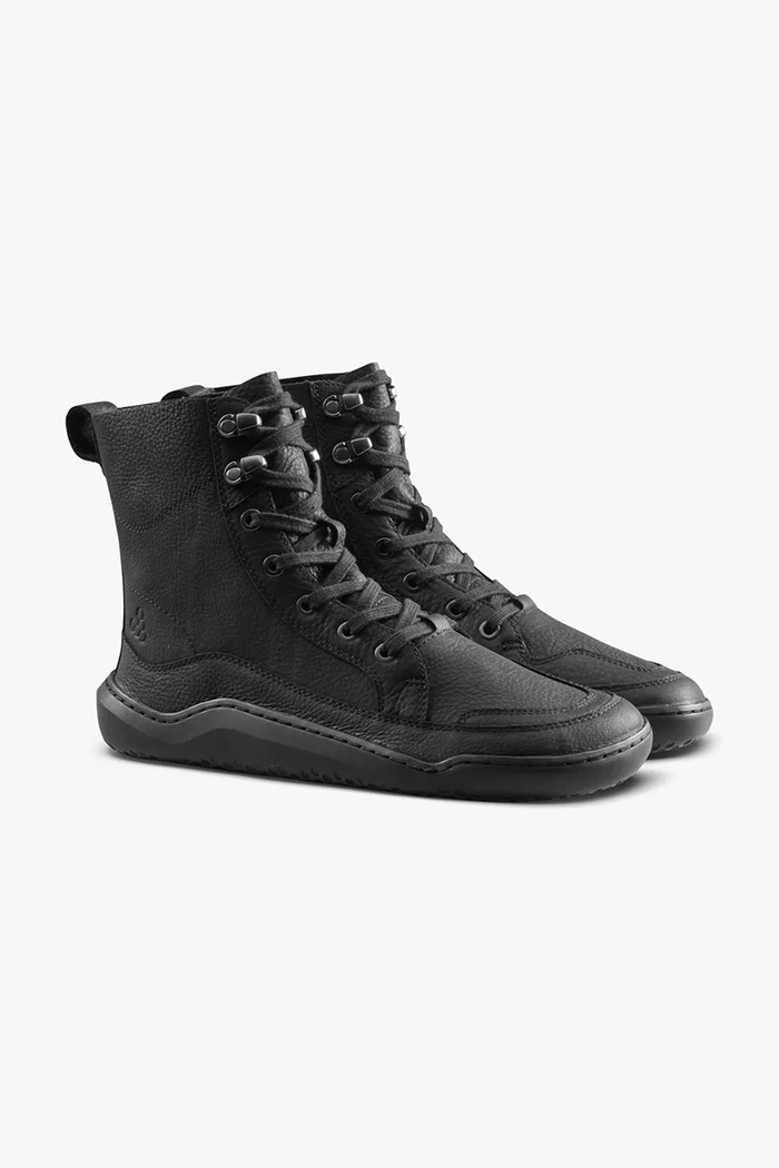 Vivobarefoot Botki damskie skórzane GOBI BOOT 205124 czarny AW26