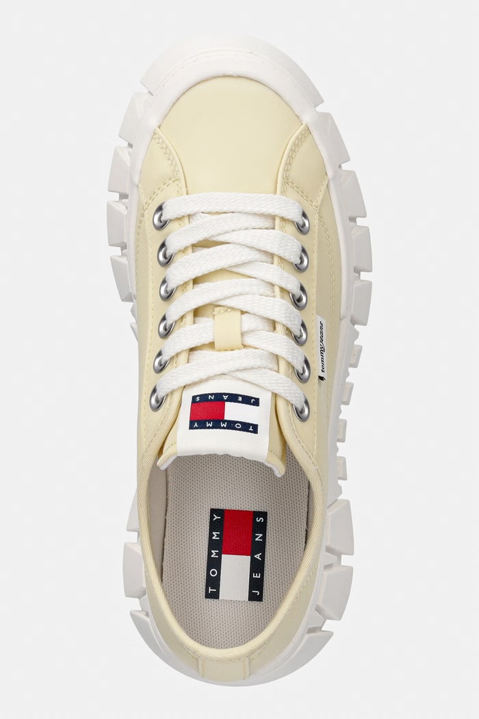 Tommy Jeans TJ PLATFORM SNEAKER tenisówki damskie żółty EN0EN03098