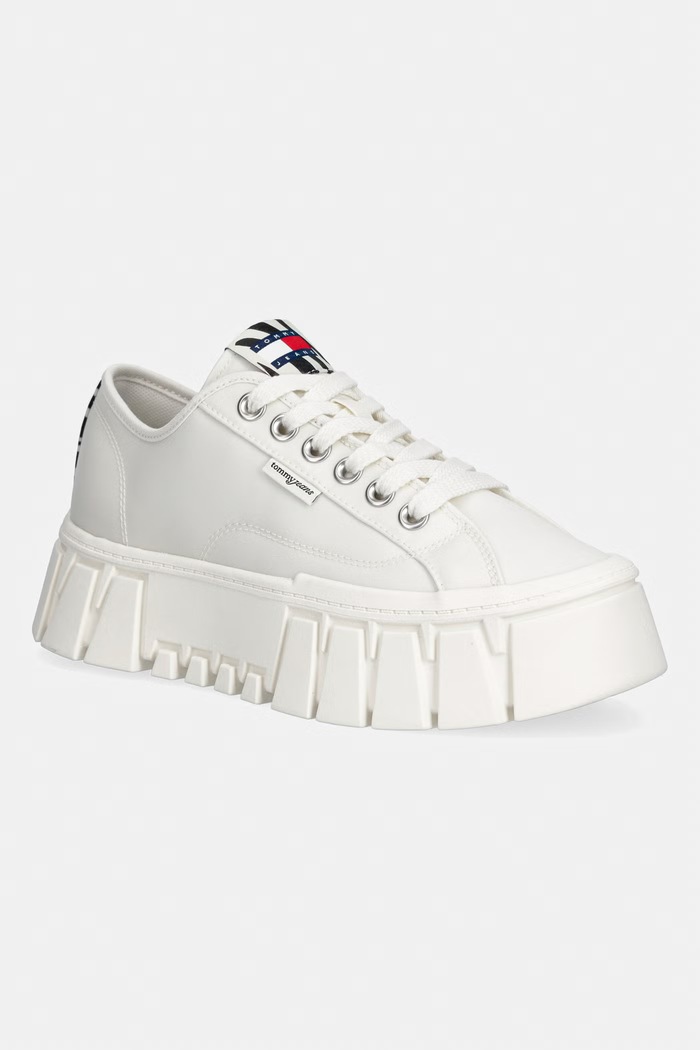 Tommy Jeans TJ PLATFORM SNEAKER ZEBRA tenisky dámske biela EN0EN03070