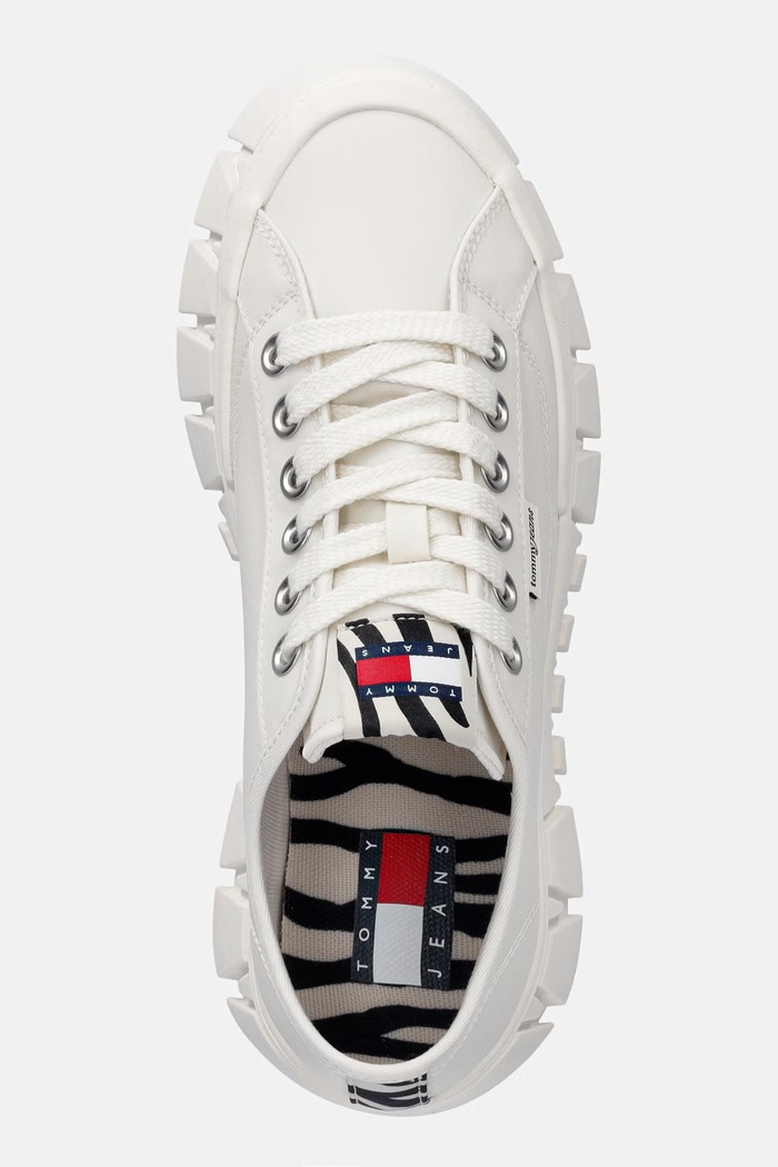 Tommy Jeans TJ PLATFORM SNEAKER ZEBRA tenisky dámske biela EN0EN03070