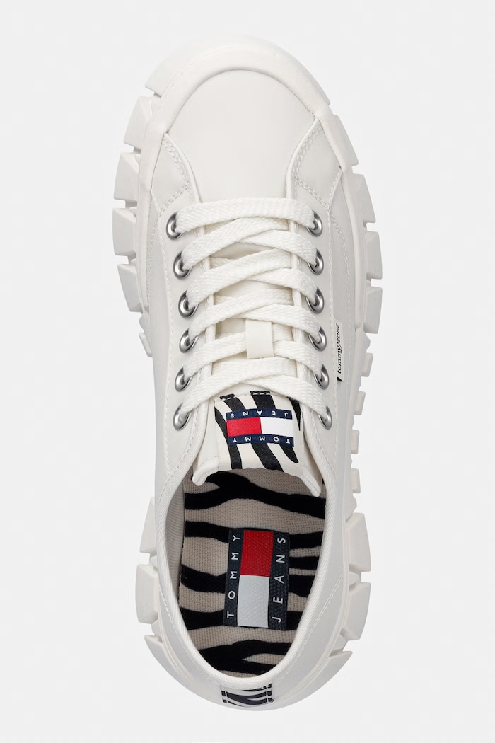 Tommy Jeans TJ PLATFORM SNEAKER ZEBRA tenisky dámske biela EN0EN03070