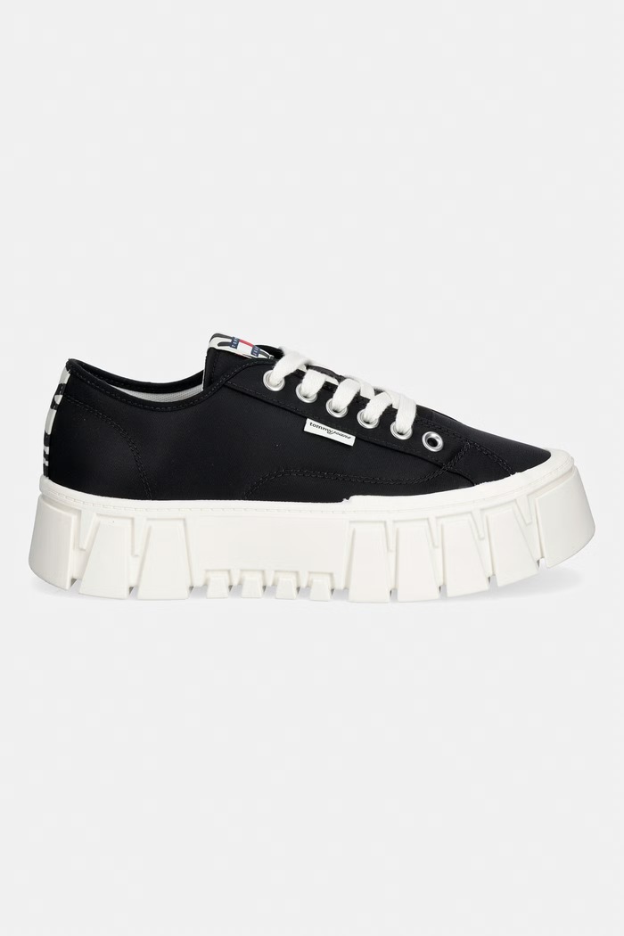 Tommy Jeans TJ PLATFORM SNEAKER ZEBRA sneakersy damskie EN0EN03070 czarny AW26