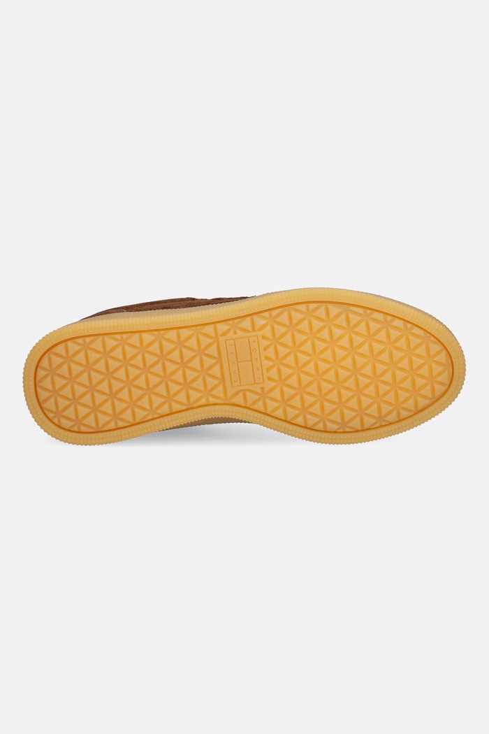 Tommy Jeans MU THE GREENWICH EDGE SUEDE sneakersy damskie zamszowe EN0EN03050 brązowy