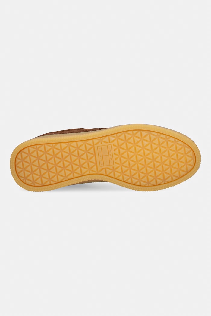Tommy Jeans MU THE GREENWICH EDGE SUEDE sneakersy damskie zamszowe EN0EN03050 brązowy