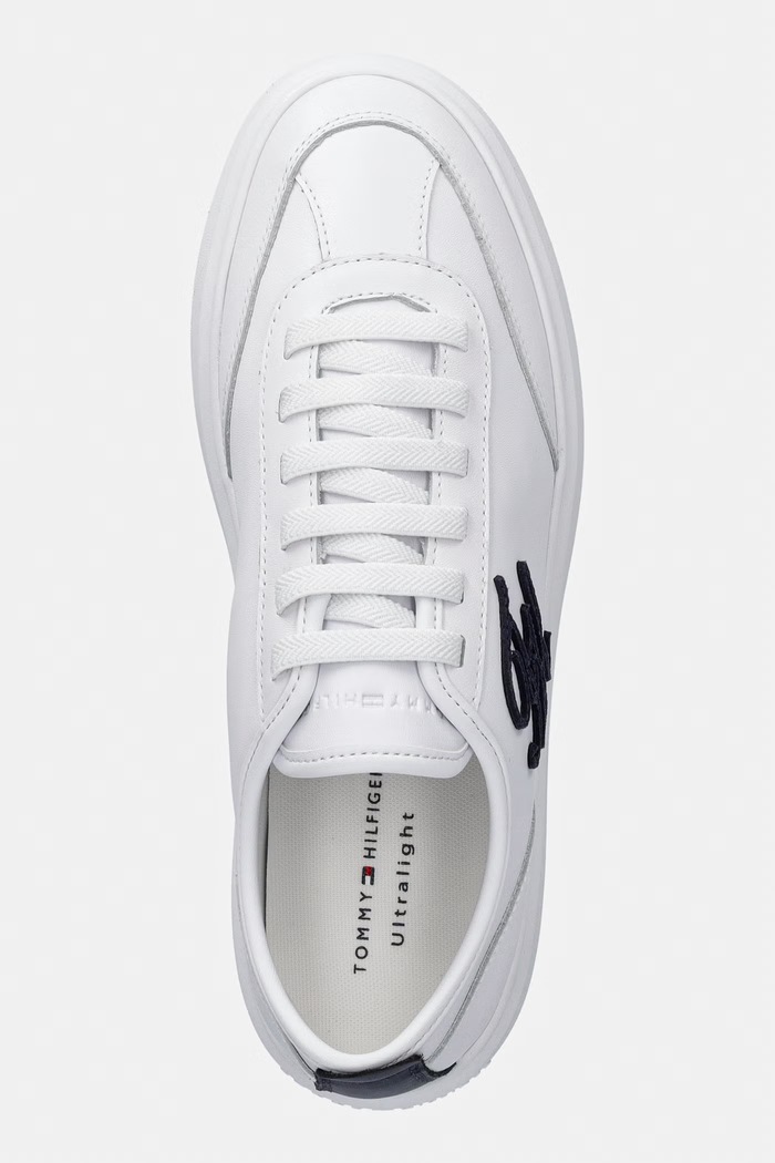 Tommy Hilfiger TH ICON LIGHT SNEAKER sneakers γυναικεία δερμάτινα λευκό FW0FW09402