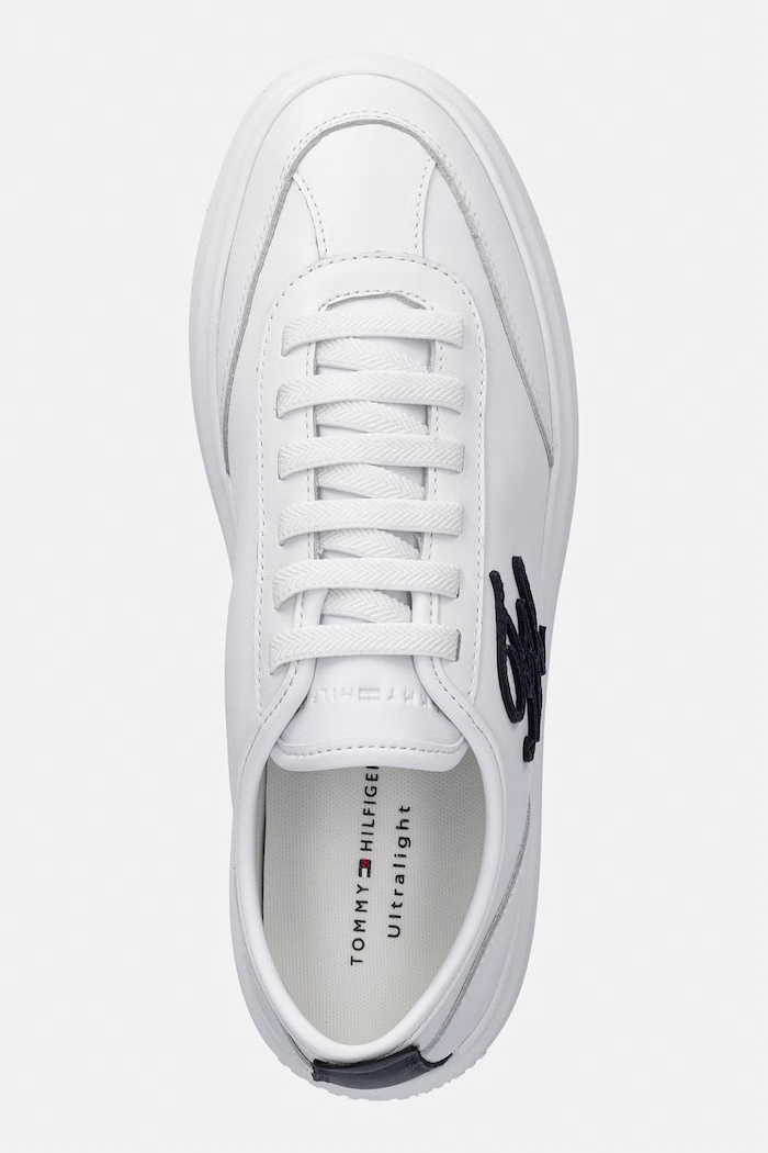 Tommy Hilfiger TH ICON LIGHT SNEAKER sneakers γυναικεία δερμάτινα λευκό FW0FW09402