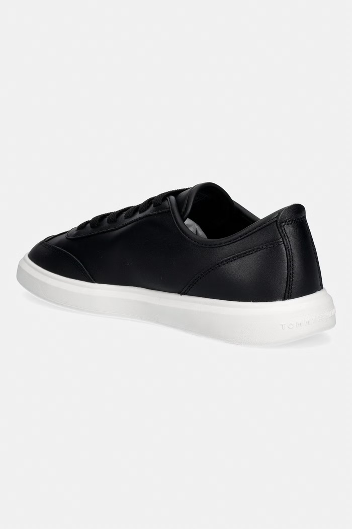 Obuća Tommy Hilfiger TH ICON LIGHT SNEAKER tenisice za žene od kože FW0FW09402 crna