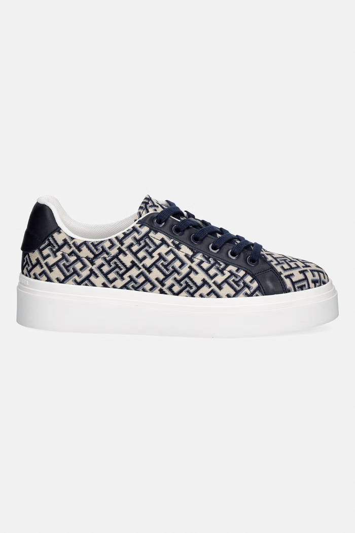 Tommy Hilfiger TH CHIC PLATFORM MONOGRAM sneakers Γυναικεία FW0FW09398 σκούρο μπλε AW26