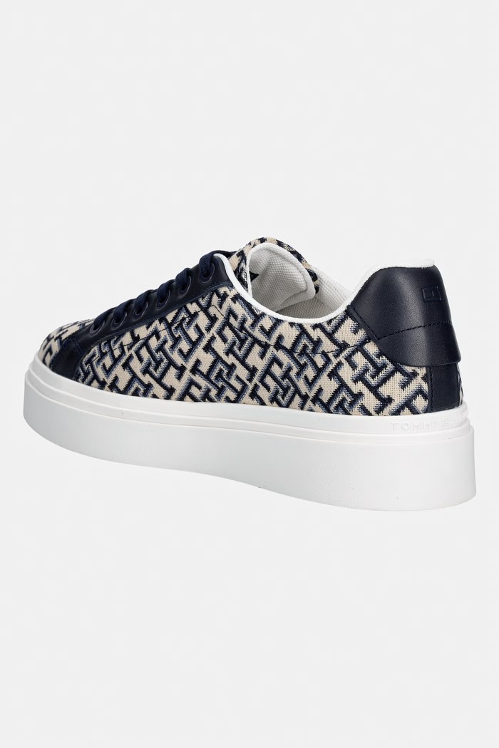 Παπούτσια Tommy Hilfiger TH CHIC PLATFORM MONOGRAM sneakers Γυναικεία FW0FW09398 σκούρο μπλε