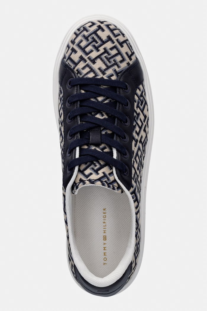 Tommy Hilfiger TH CHIC PLATFORM MONOGRAM sneakers Γυναικεία σκούρο μπλε FW0FW09398