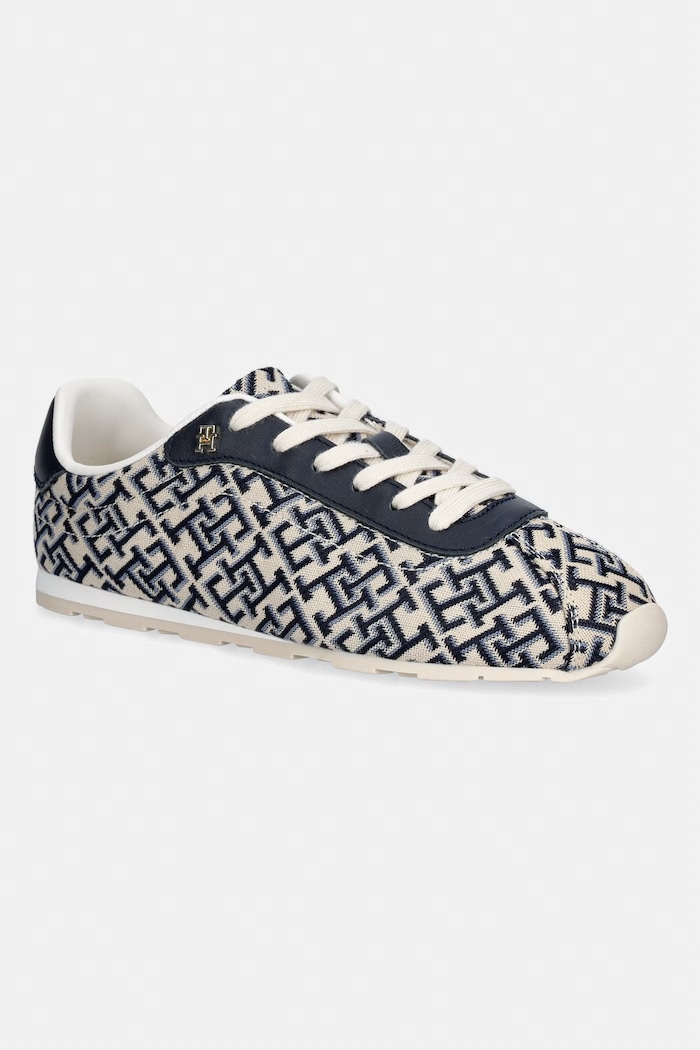 Tommy Hilfiger BELLA MONOGRAM SNEAKER sneakersy damskie granatowy FW0FW09523