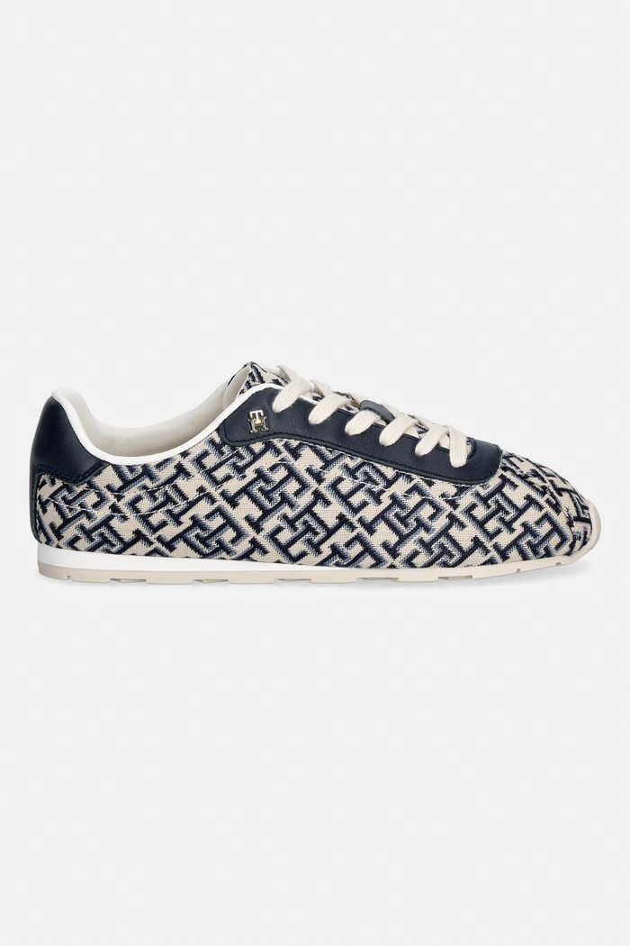 Tommy Hilfiger BELLA MONOGRAM SNEAKER sneakersy damskie FW0FW09523 granatowy AW26
