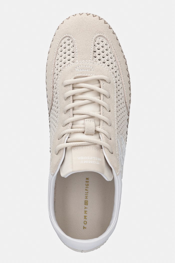 Tommy Hilfiger TH HERITAGE ROPE SNEAKER sneakersy damskie beżowy FW0FW09406