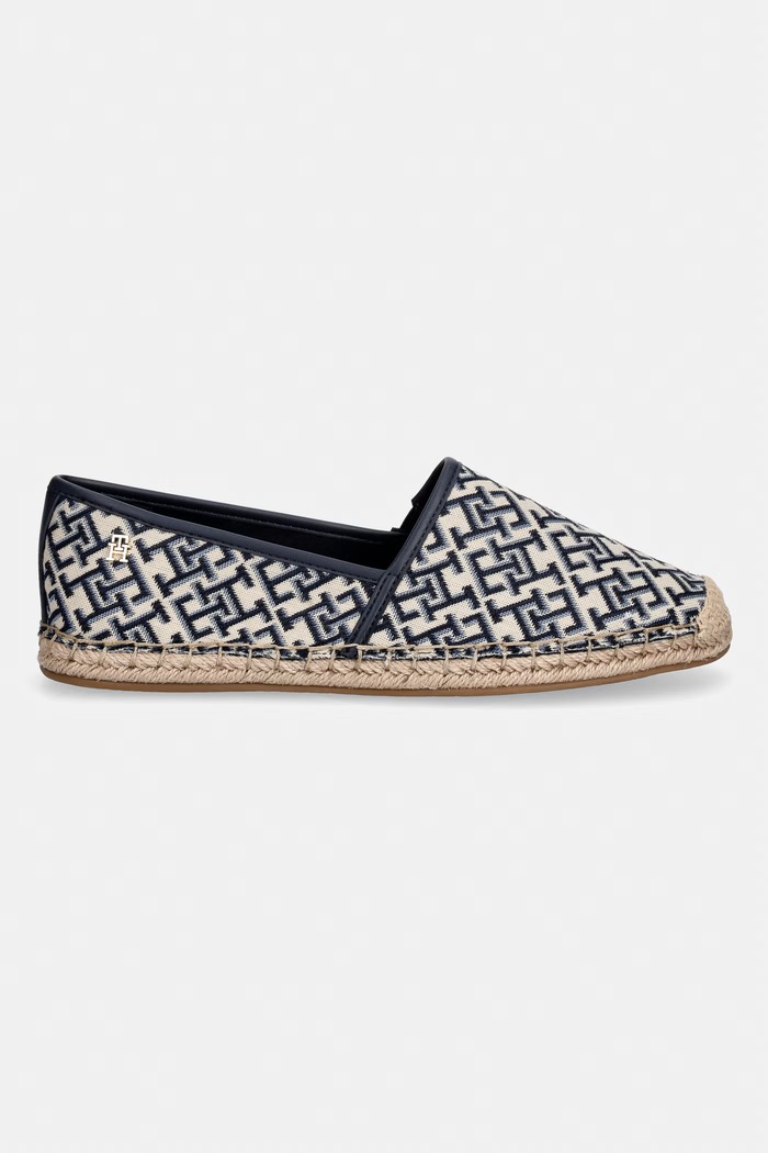 Tommy Hilfiger espadryle damskie TH MONOGRAM JACQUARD ESPADRILLE FW0FW09501 granatowy AW26