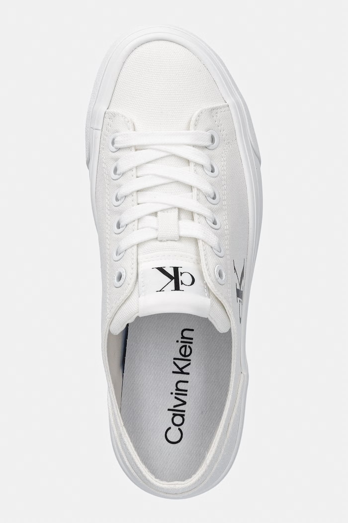 Calvin Klein VULC FLATFORM LOW CANVAS MG tenisky dámske biela YW0YW01763.02Q