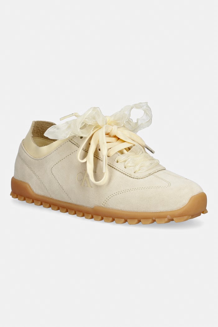 Calvin Klein LOW PROFILE RUN MG SUE DB LACES tenisice za žene zlatna HW0HW03150.ZAD